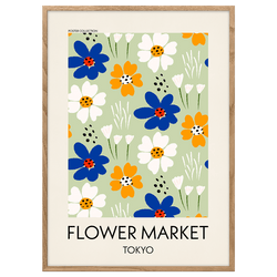 Flower Market Tokyo Poster