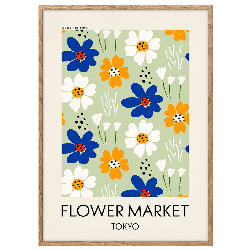 Flower Market Tokyo Poster