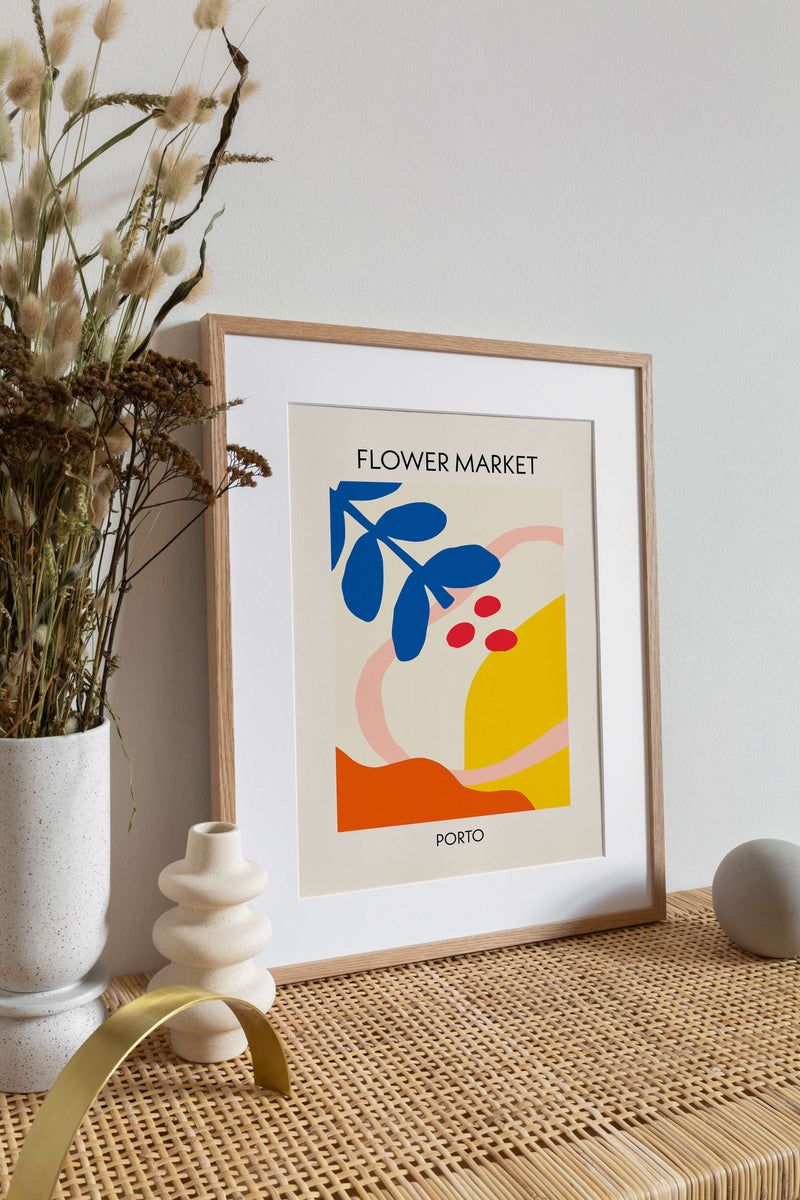 Flower Market Porto Poster
