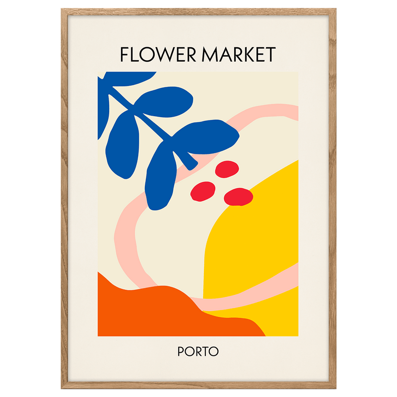 Flower Market Porto Poster