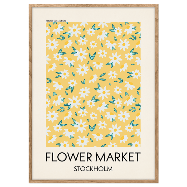Flower Market Stockholm Poster