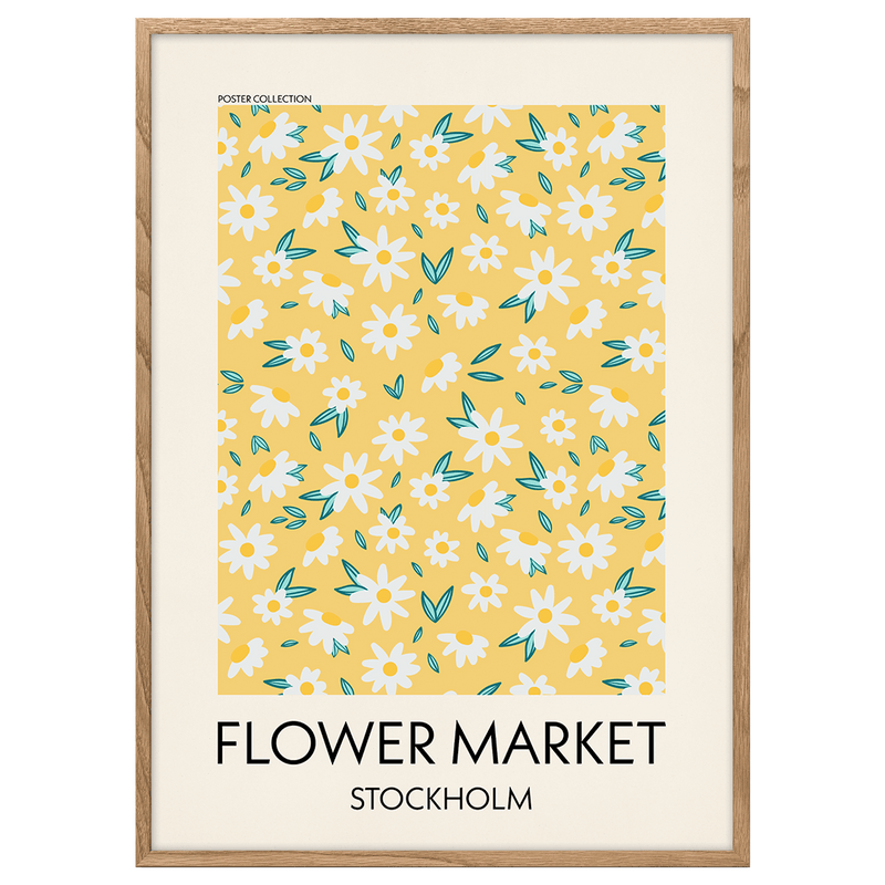 Flower Market Stockholm Poster