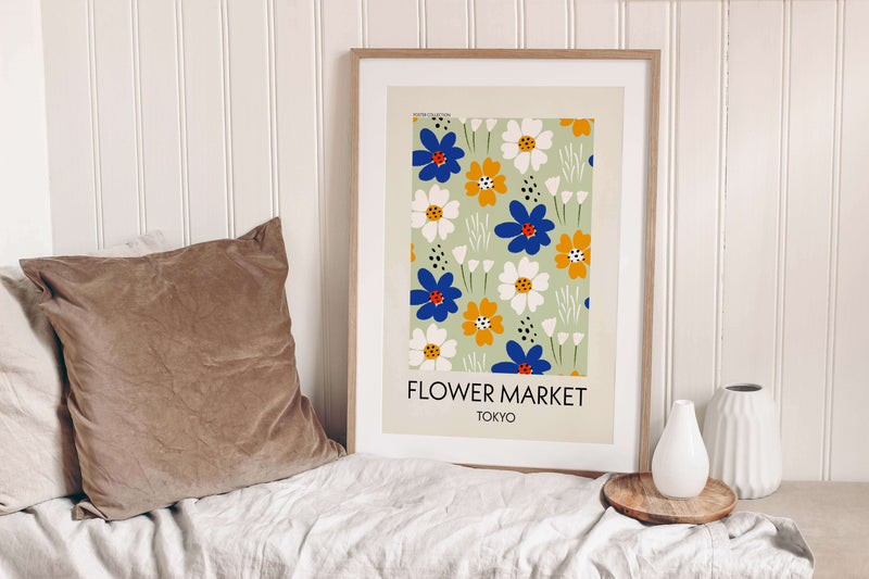 Flower Market Tokyo Poster