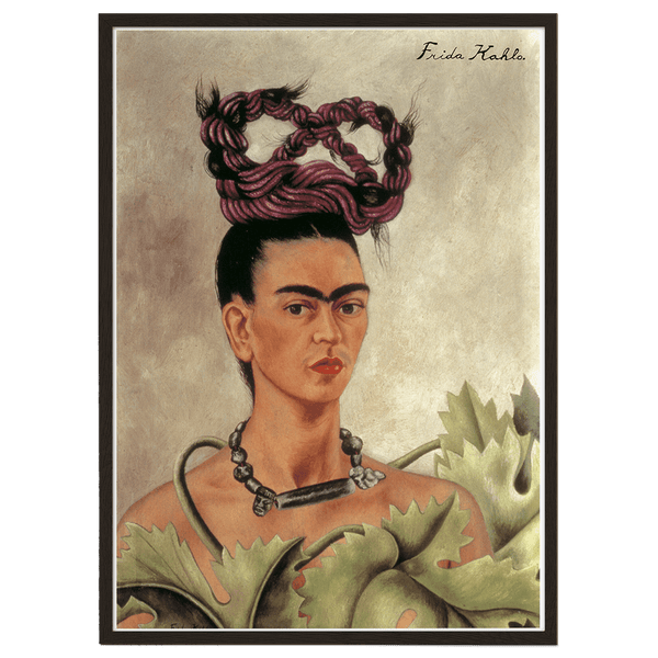Self-portrait with braid by Frida Kahlo