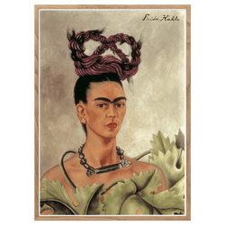 Self-portrait with braid by Frida Kahlo
