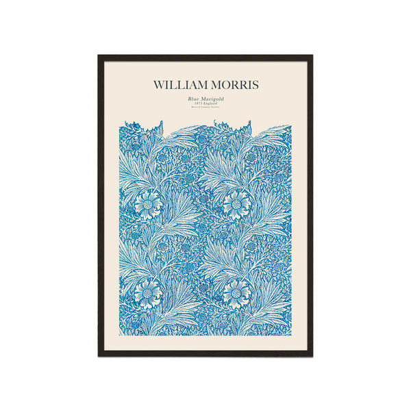 William Morris - Blue Marigold (Vertical)