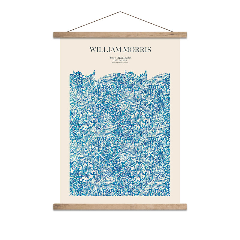 William Morris - Blue Marigold (Vertical)